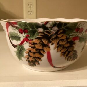 222 Fifth “Holiday Wishes” cereal bowl